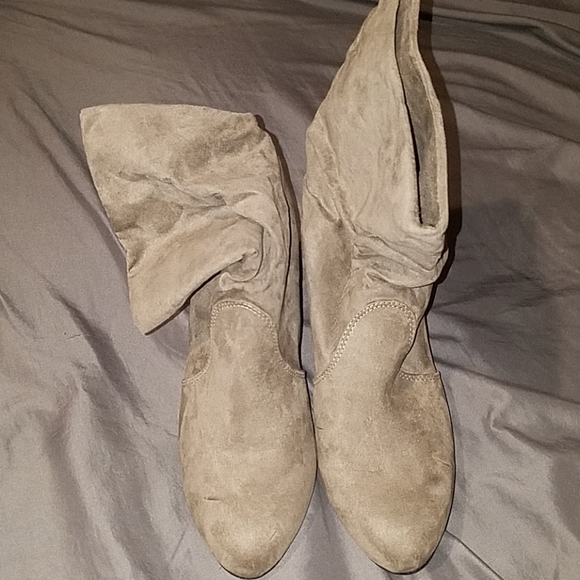 Express Faux Suede Booties - Picture 2 of 4